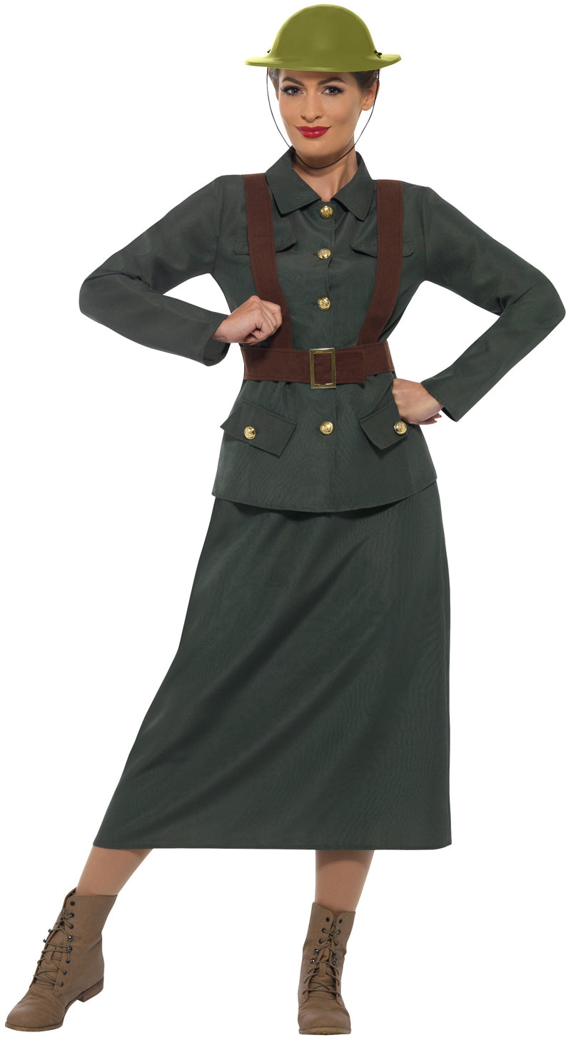 WW2 Army Warden Costume for Ladies