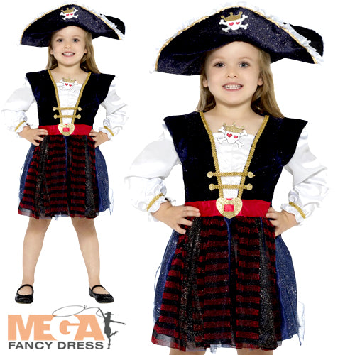 Sparkling Deluxe Pirate Costume for Girls