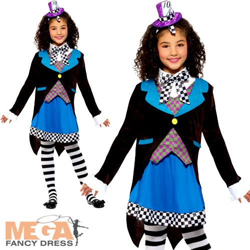 Imaginative Little Miss Hatter Costume for Girls