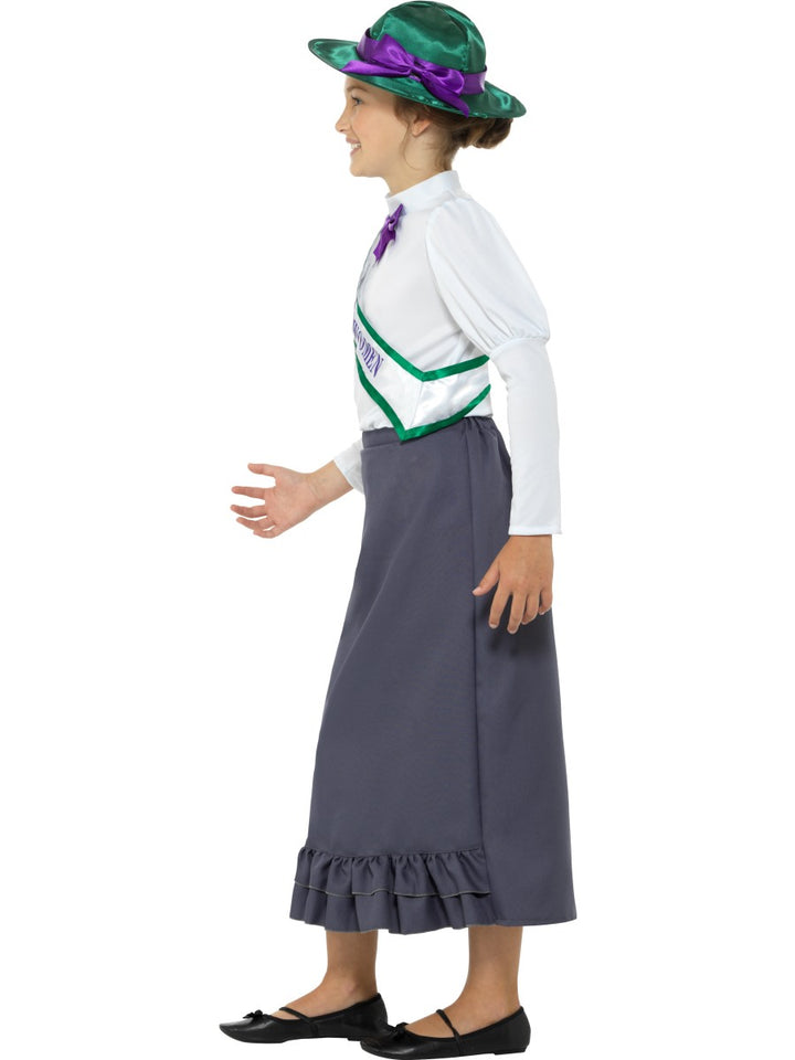 Historical Victorian Suffragette Costume for Girls