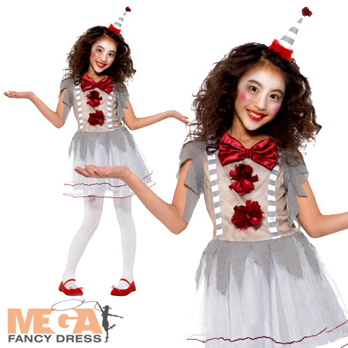 Timeless Vintage Clown Costume for Girls