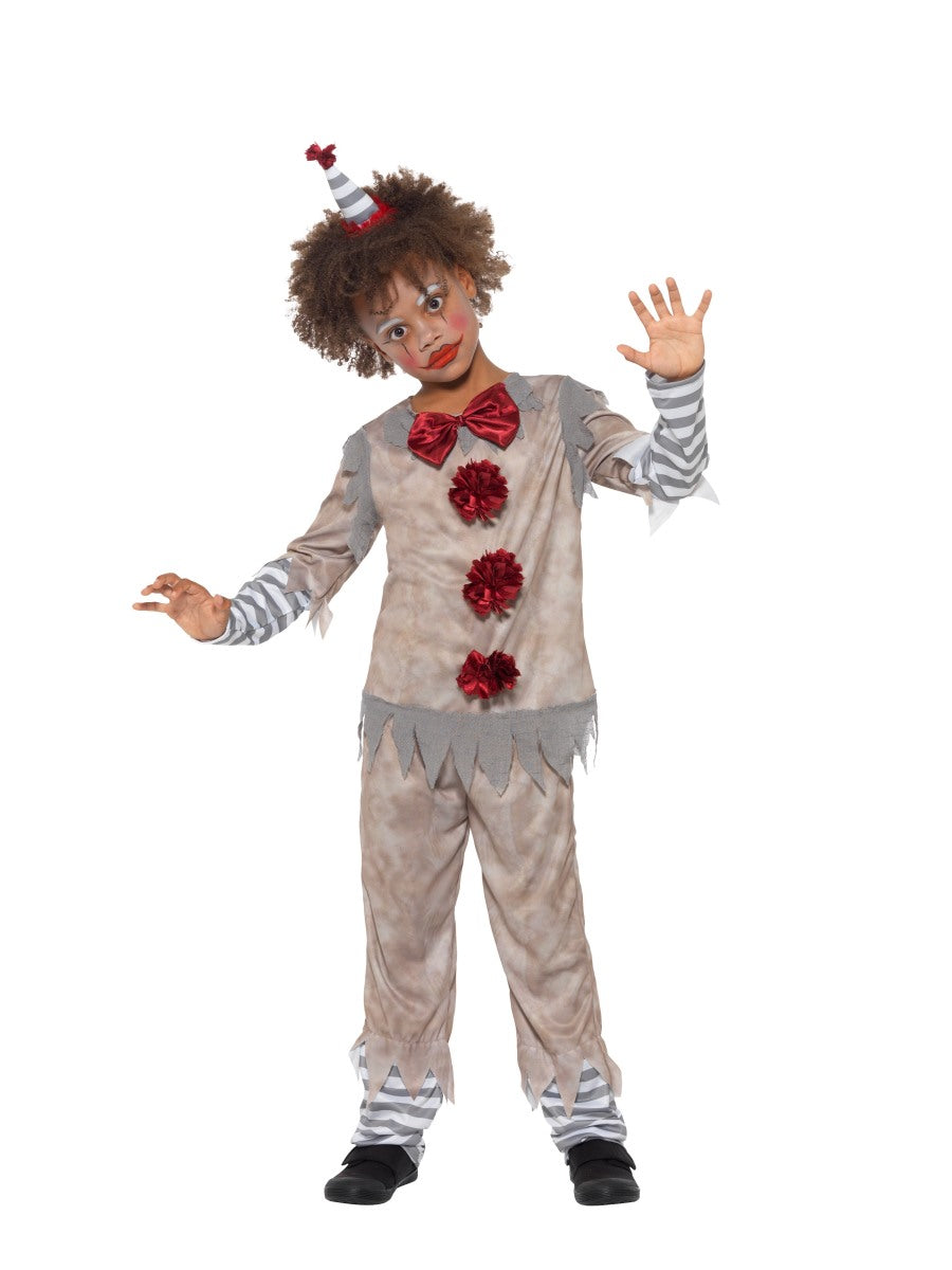 Shop Classic Vintage Clown Costume for Boys Mega Fancy Dress Mega Fancy Dress UK