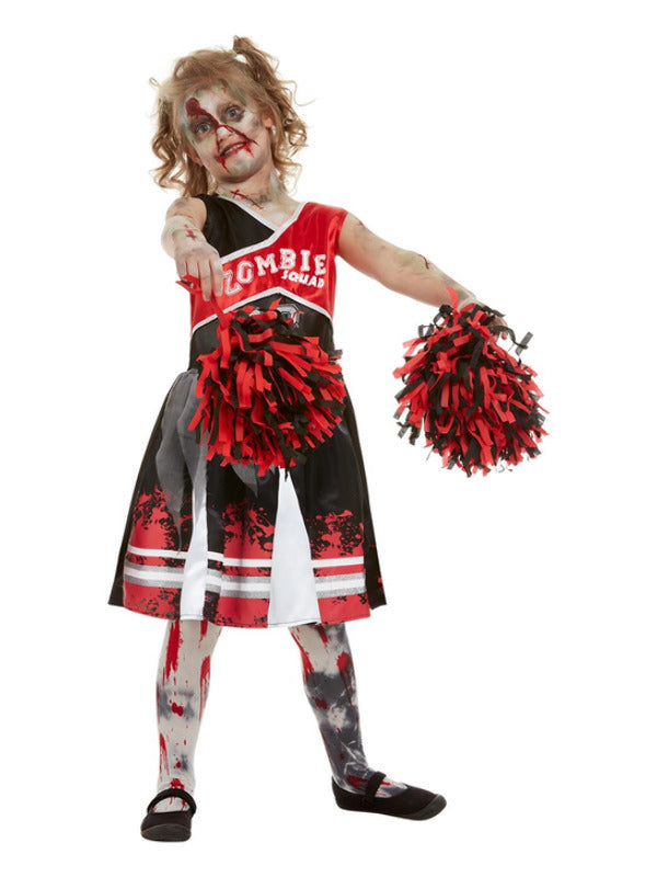 Zombie Cheerleader Girls Fancy Dress Halloween