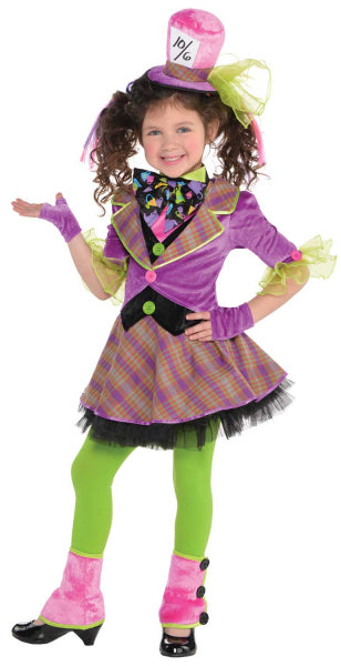 Mad Hatter Girls Alice in Wonderland Fancy Dress