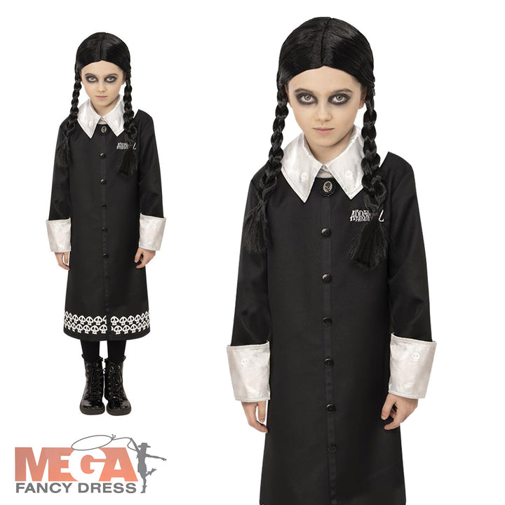 Officially Licensed Girls Wednesday Addams Costume