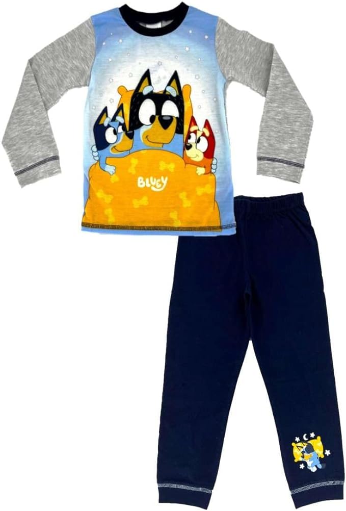 Offical Boys Bluey Character Pyjamas