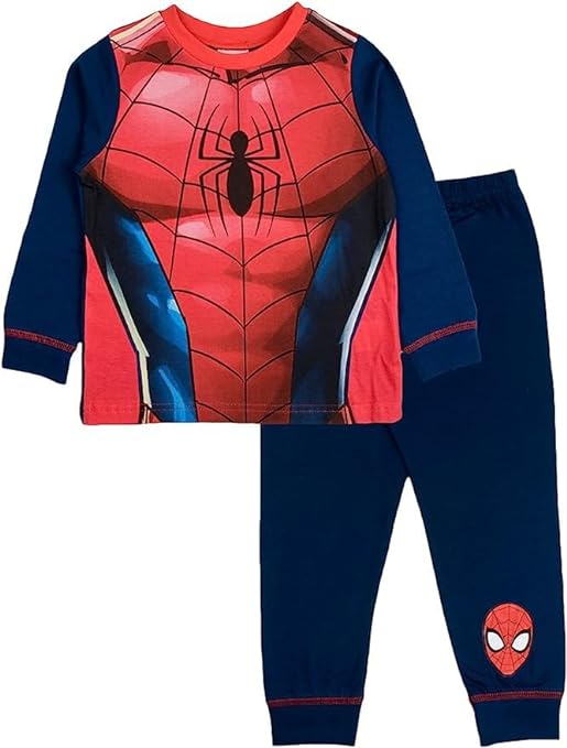 Boys Spiderman Kids Superhero Character Pyjamas