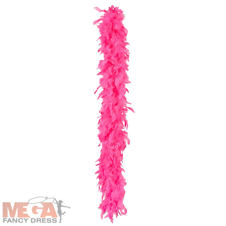 Ladies Hot Pink Feather Boa Costume Accessory