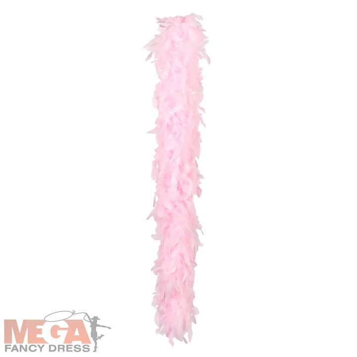 Ladies Baby Pink Feather Boa Festival Love Tour Hen Night Accessory