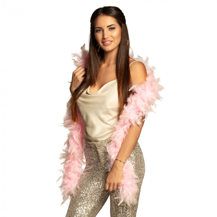 Ladies Baby Pink Feather Boa Festival Love Tour Hen Night Accessory
