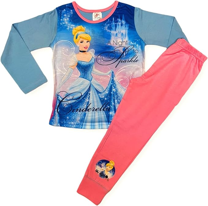 Official Disney Girls Cinderella Pyjamas