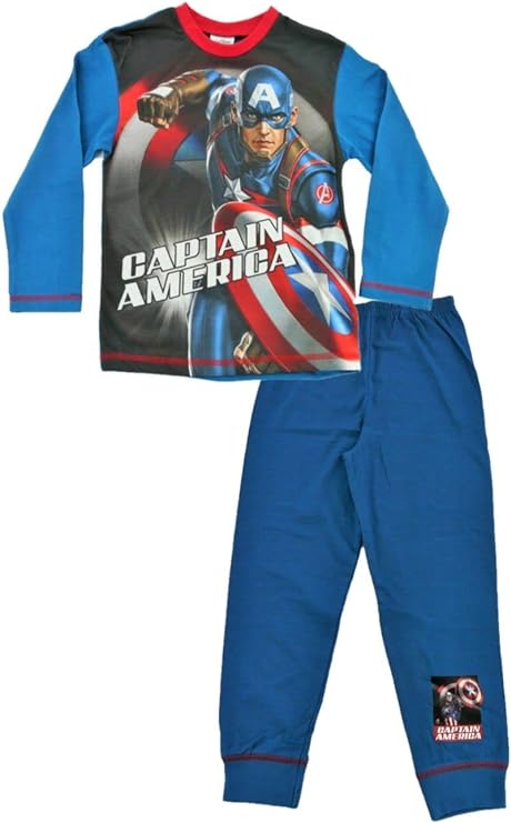 Official Boys Captain America Superhero Pyjamas