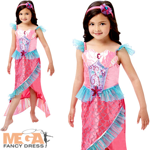 Deluxe Mermaid Princess Girls Underwater Costume