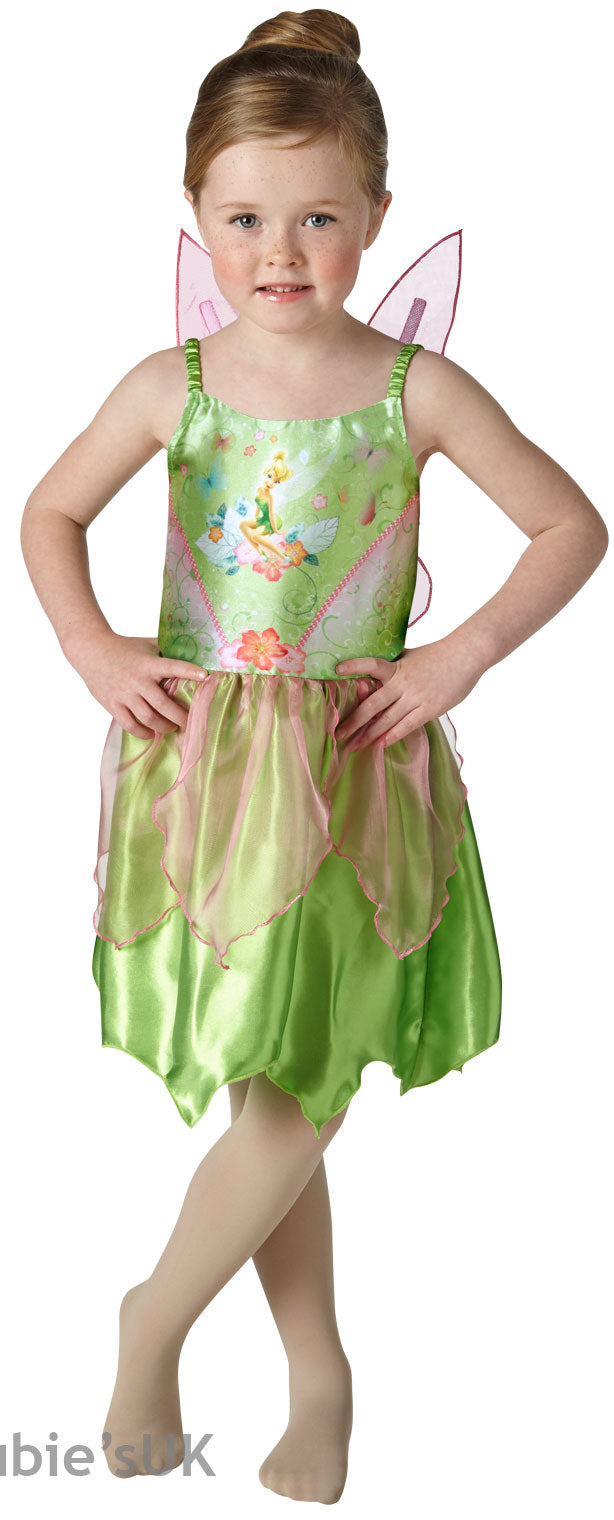 Girls Classic Tinkerbell Peter Pan Disney Fairy Costume