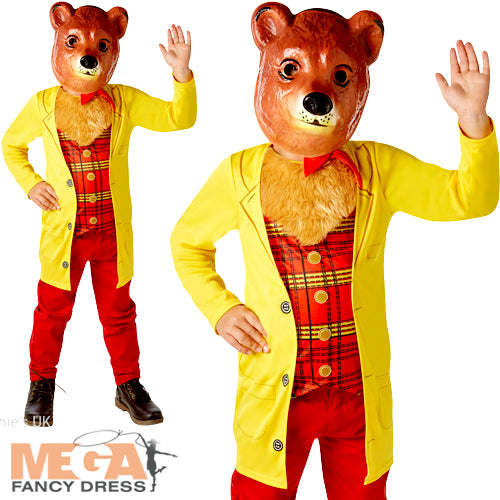 Kids Mr Bear Goldilocks Fairy Tale World Book Day Costume