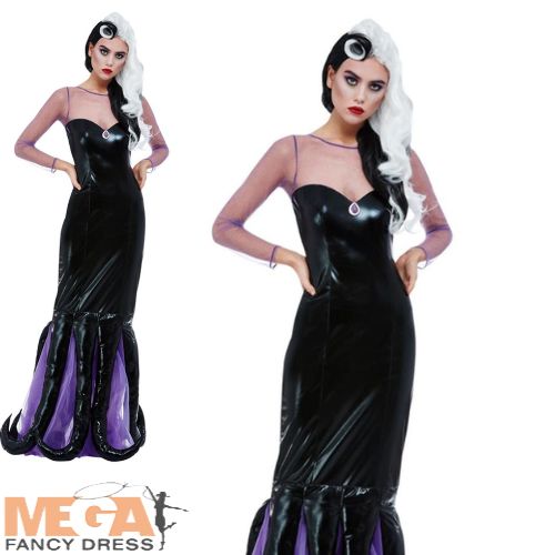 Ladies Evil Sea Witch Enchantress Halloween Costume