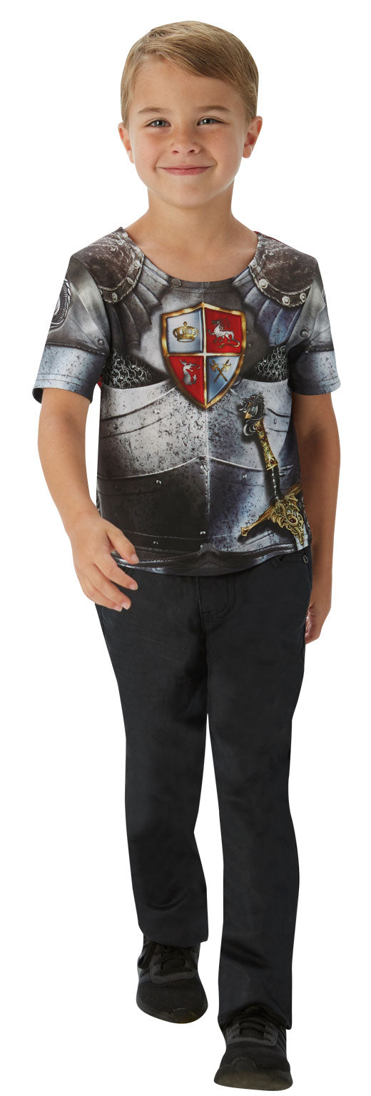 Boys Crusader Medieval Knight T-Shirt Book Day Costume