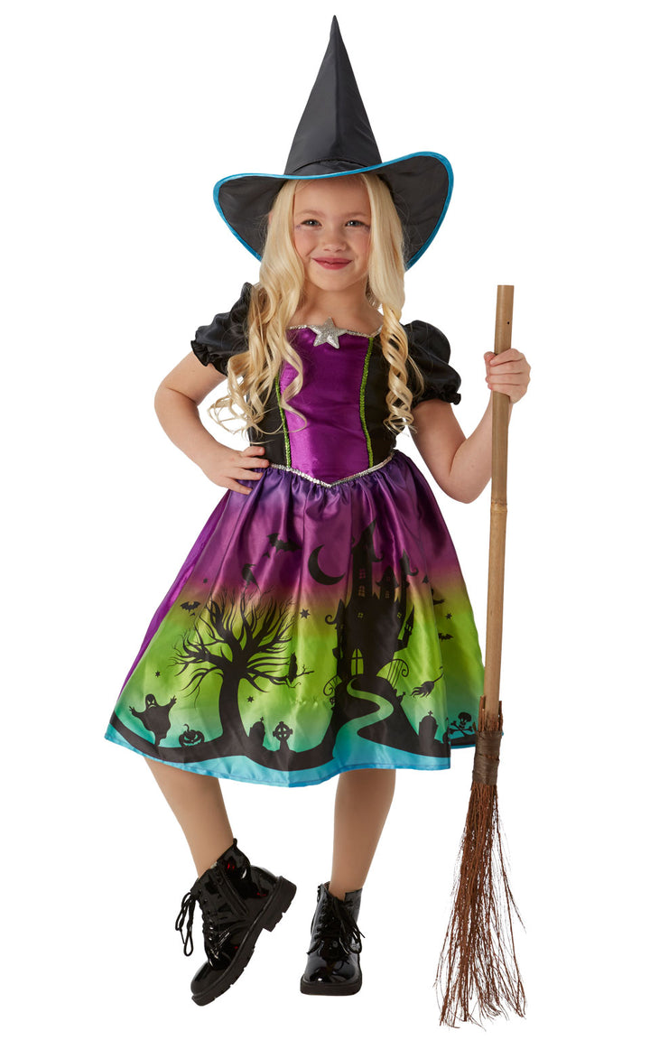 Mystical Ombre Witch Kids Costume