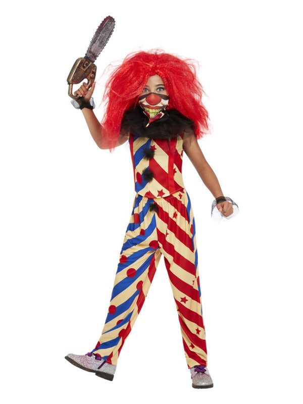 Girls Nightmare Creepy Clown Costume