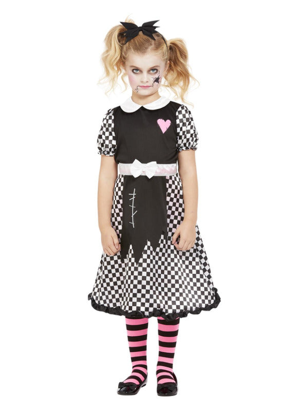 Girls Haunted Broken Doll Costume