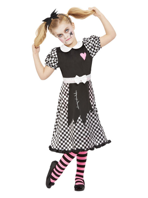 Girls Haunted Broken Doll Costume