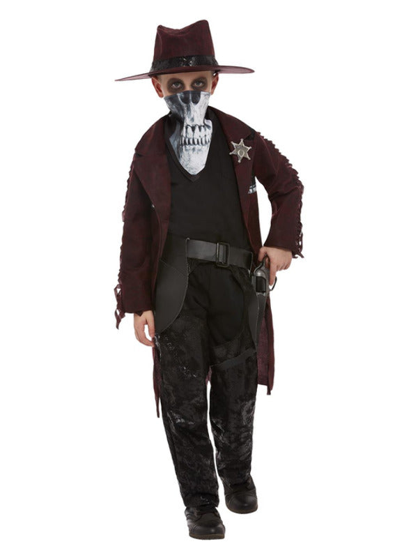 Boys Dark Spirit Western Ghost Cowboy Costume
