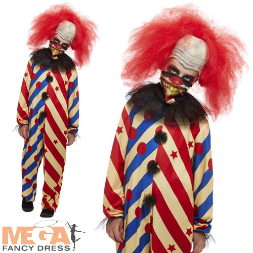 Boys Nightmare Creepy Clown Costume