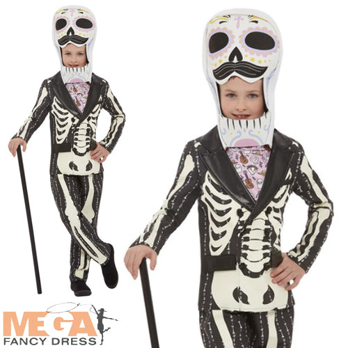 Boys Deluxe Day of the Dead Senor Costume