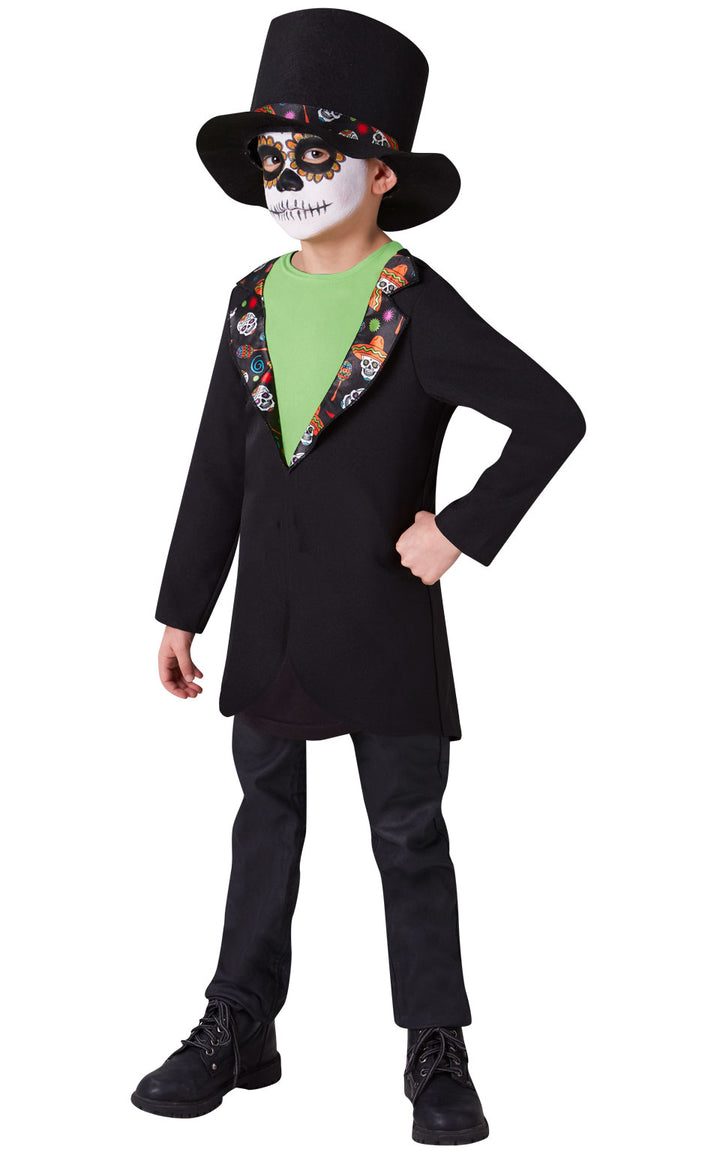 Kids Day of the Dead Skeleton Halloween Costume