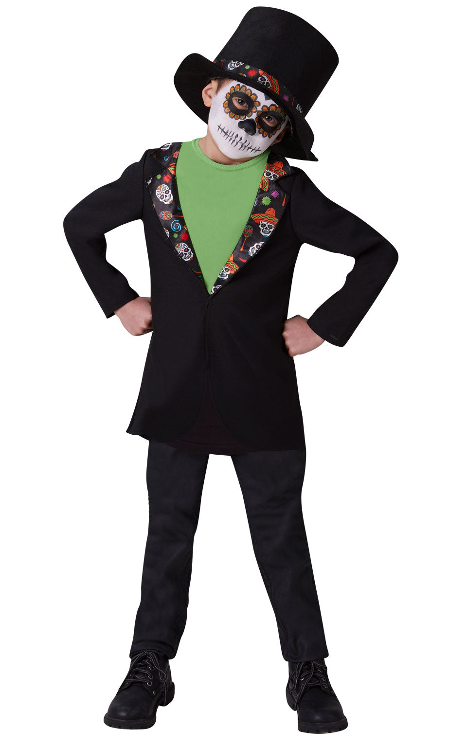 Kids Day of the Dead Skeleton Halloween Costume