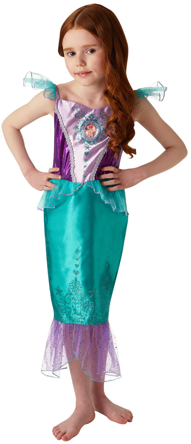 Little Mermaid Gem Princess Ariel Girls Costume