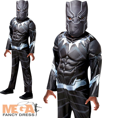 Deluxe Black Panther Boys Costume