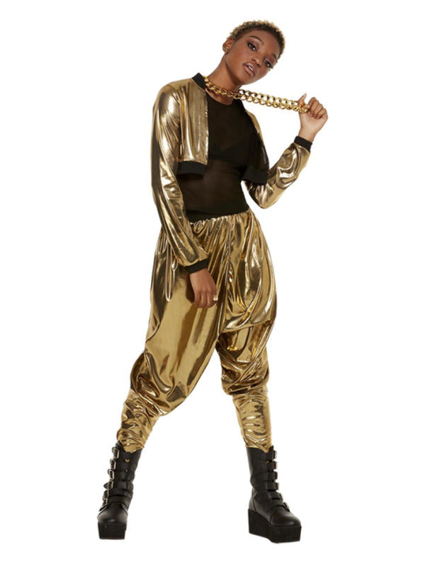 80s Hammer Time Costume Gold Large