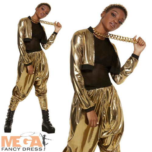 Retro 80s MC Hammer Ladies Hammer Time Costume