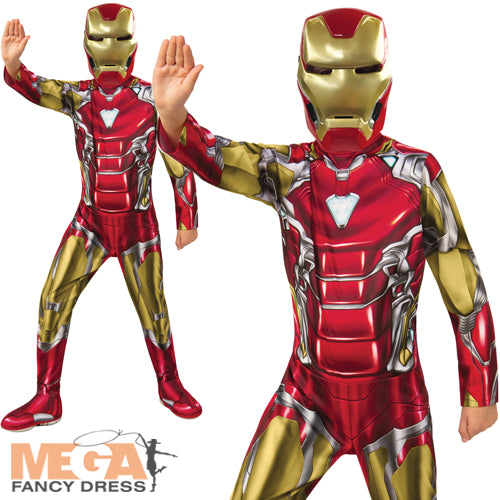 Boys Iron Man Avengers Endgame Superhero Costume