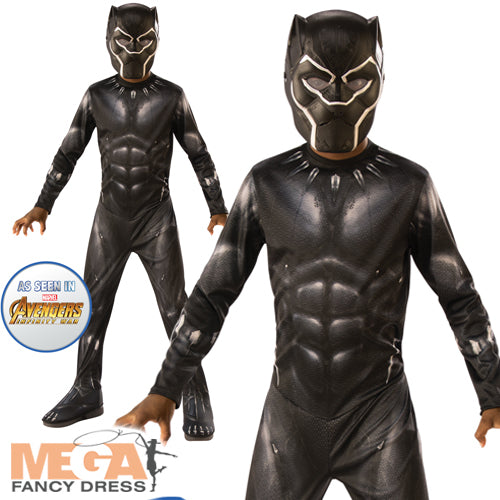 Boys Black Panther Marvel Avengers Endgame Superhero Costume