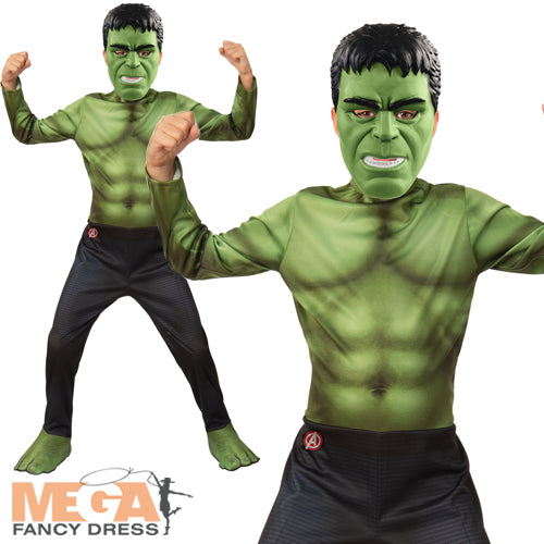 Boys Incredible Hulk Superhero Fancy Dress Costume