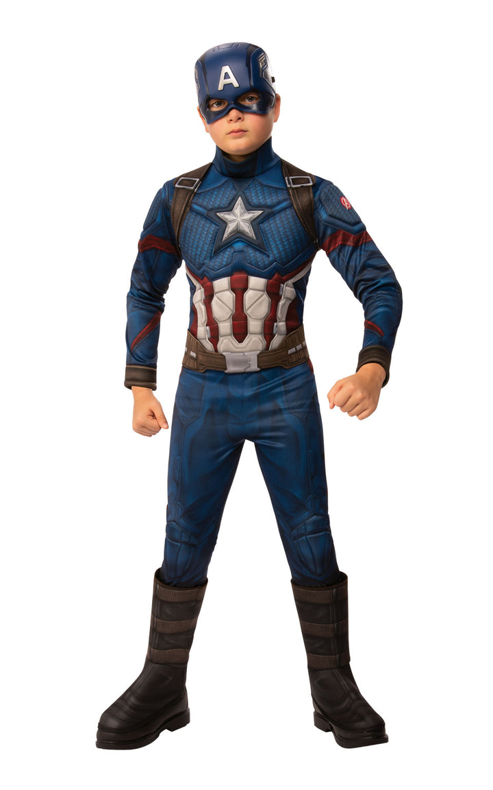 Marvel Deluxe Captain America Boys Costume