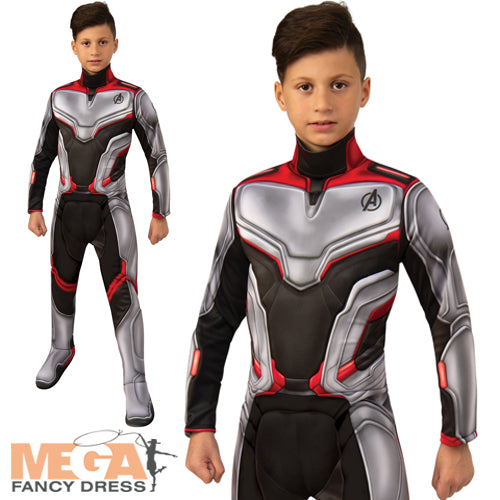 Marvel Deluxe Avengers Team Suit Kids Fancy Dress Costume