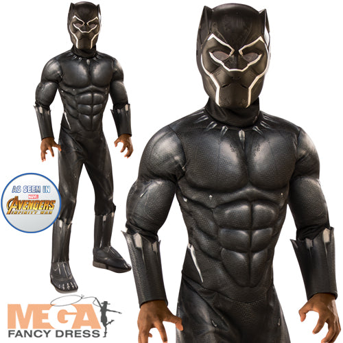 Boys Black Panther Avengers Halloween Superhero Costume