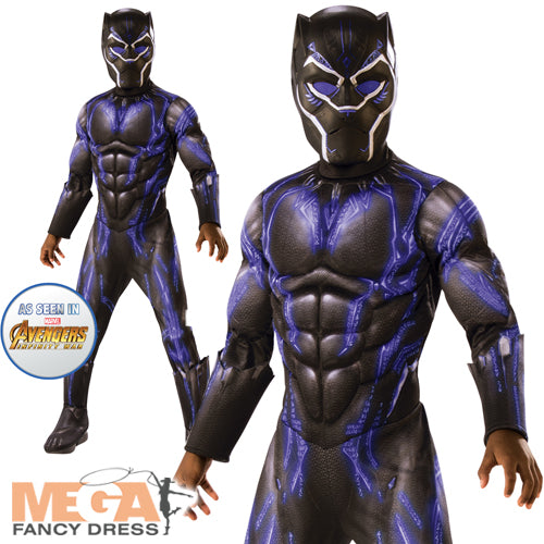 Black Panther Purple Battle Suit Boys Costume