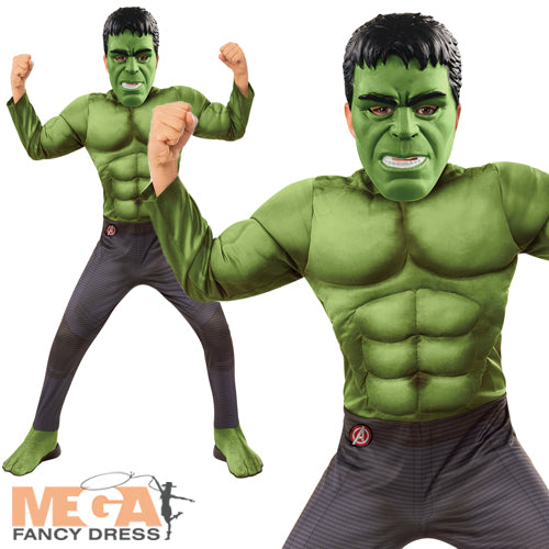 Marvel Deluxe Hulk Boys Fancy Dress Costume