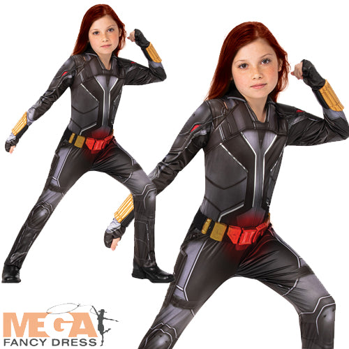 Girls Deluxe Black Widow Costume