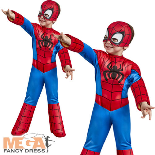 Kids Spider Man Deluxe Toddler Fancy Dress Costume