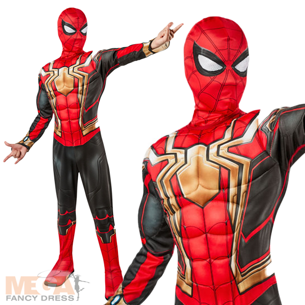 Superhero Kids Iron Spider Man No Way Home Deluxe Costume