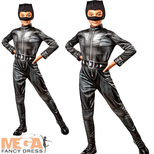 Girls Catwoman Selina Kyle Superhero Costume