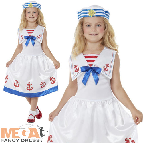 Girls High Seas Adventure Sailor Costume