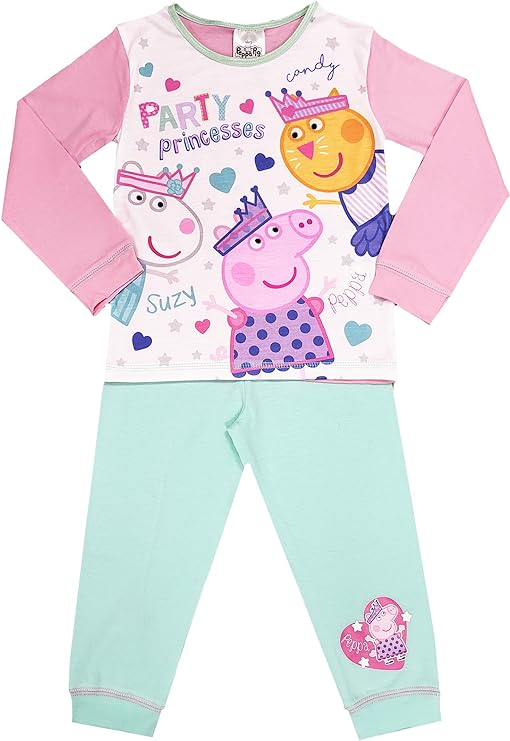 Official Girls Peppa Pig Party Princess Pyjamas