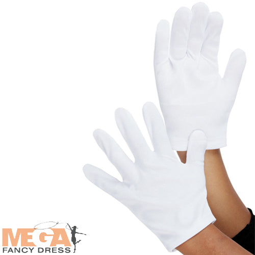 Kids White Gloves