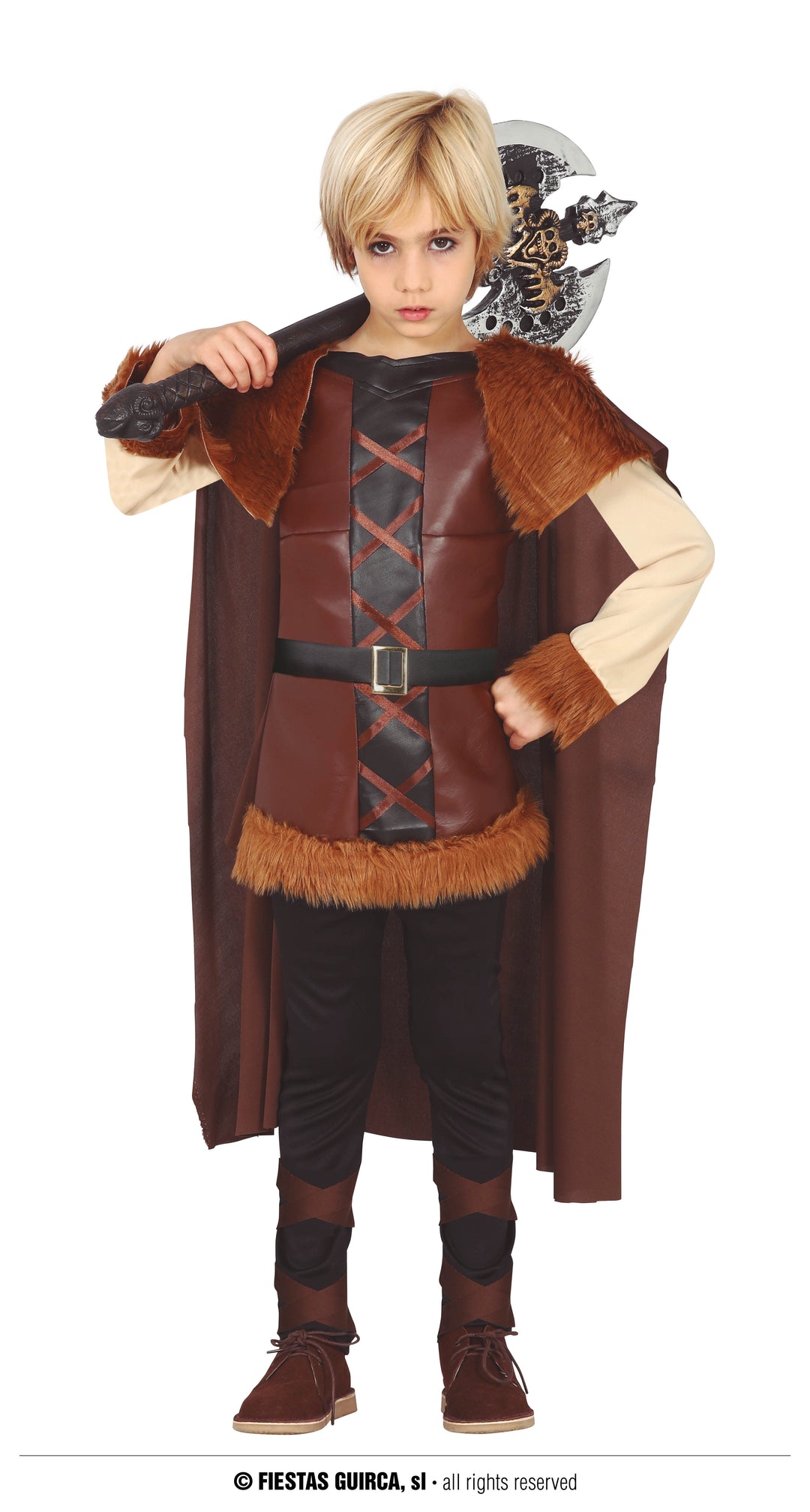 Kids Viking Nordic Wariror Fancy Dress Costume